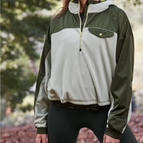 Athleta Zion colorblock microfleece half zip lightweight jacket - Picture 3 of 10